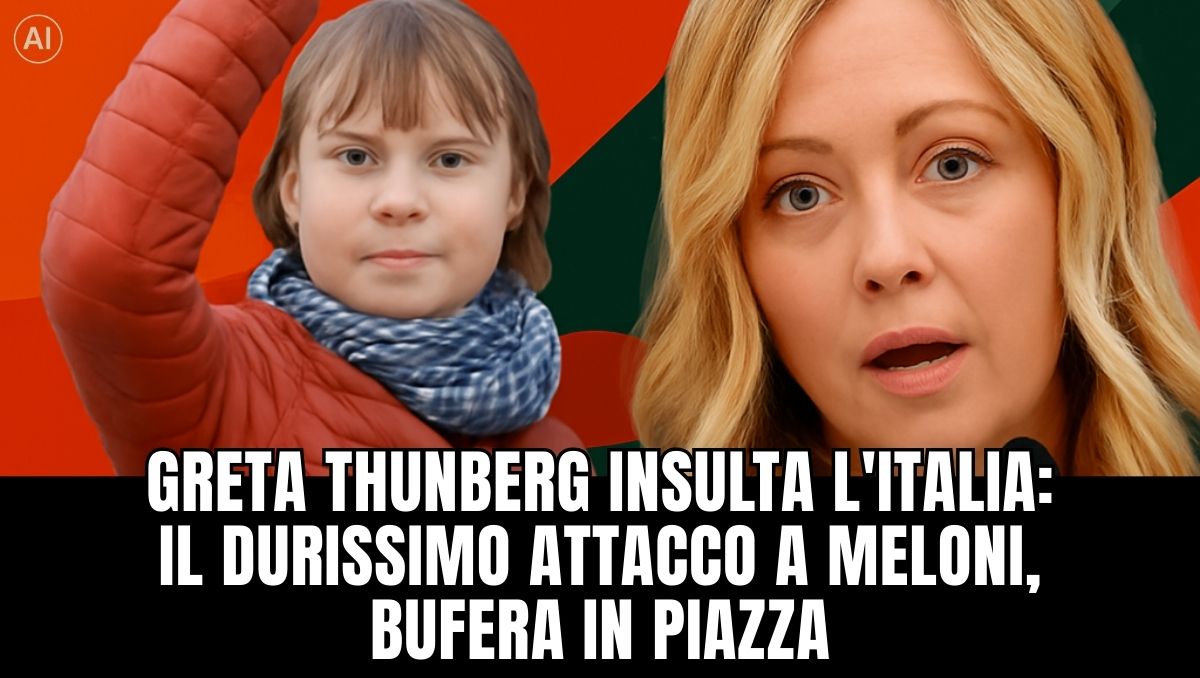 Greta Thunberg accusa il governo italiano dal corteo pro-Palestina di Roma
