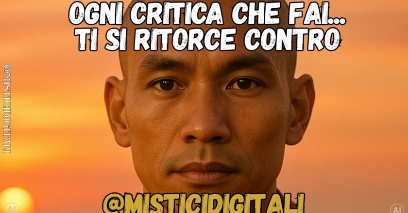 Ogni critica che fai… ti si ritorce contro