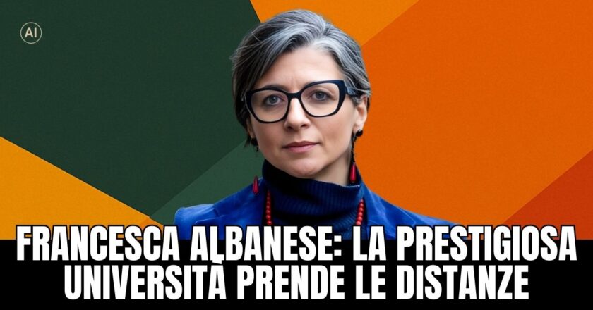 Francesca Albanese cancellata nel silenzio dal sito dell’ateneo