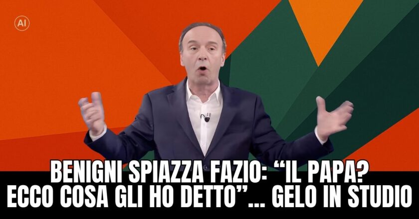 Benigni tra il Papa e la guerra: risate, fede e un appello che divide
