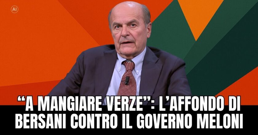 Bersani e le verze: la polemica esplode a DiMartedì