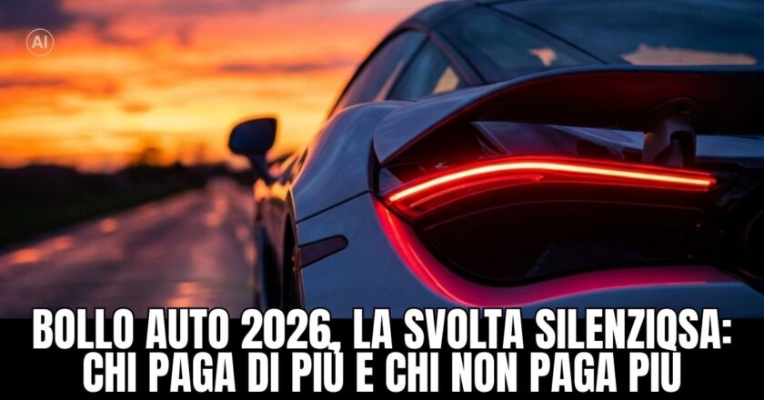 Bollo auto 2026, la svolta silenziosa: chi paga di più e chi non paga più