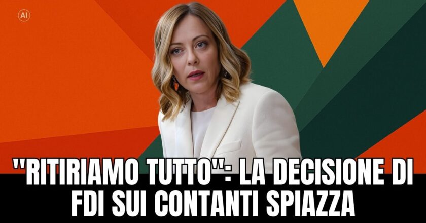 Stop al raddoppio del tetto sul contante: Fratelli d’Italia fa marcia indietro