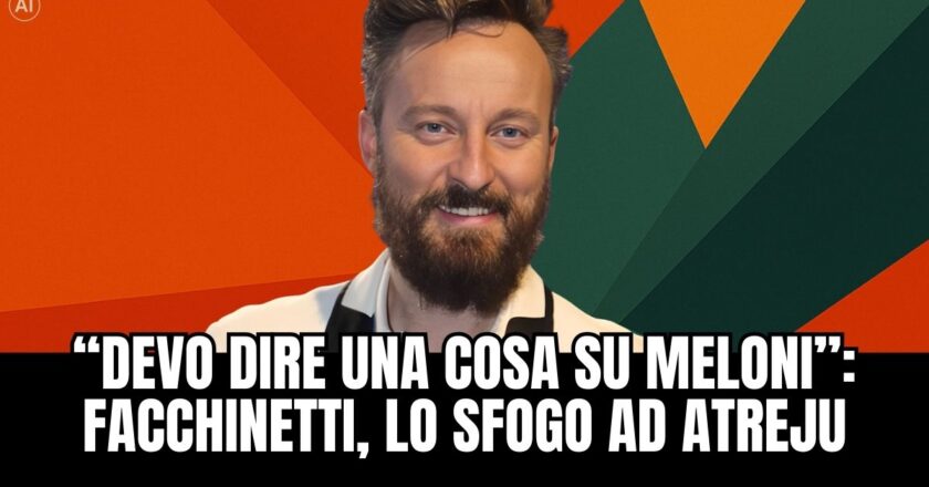 Francesco Facchinetti elogia Giorgia Meloni: il discorso ad Atreju infuoca la polemica
