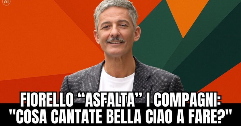 Fiorello sbotta contro la sinistra: “Cosa cantate Bella Ciao a fare?”