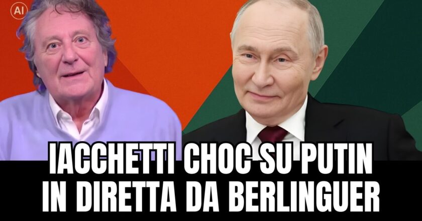 Iacchetti scuote lo studio di Cartabianca con una battuta da bar su Putin