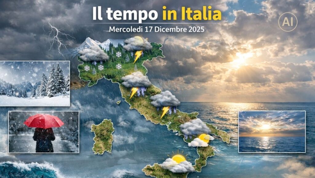 Meteo italia 17 12 2025