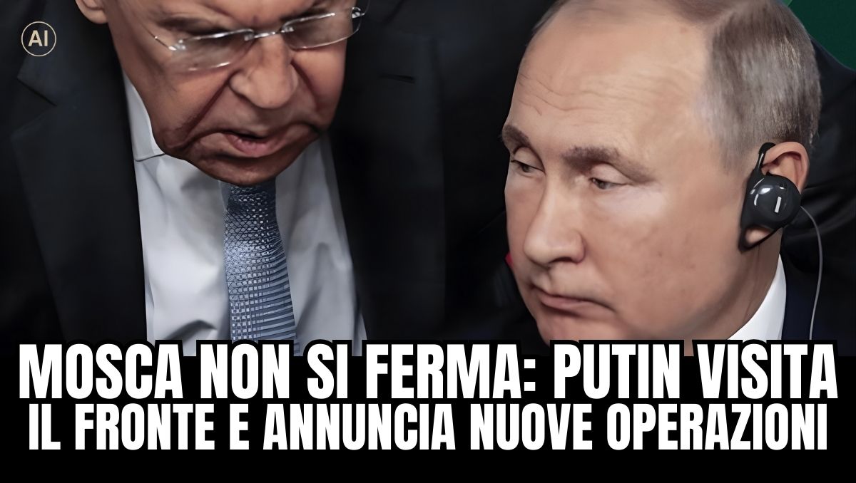 Mosca non si ferma, Putin rilancia l’offensiva: visita al fronte e ordini per nuove operazioni invernali