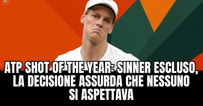 Sinner escluso dal premio ATP per il colpo più bello: un’assenza che fa discutere