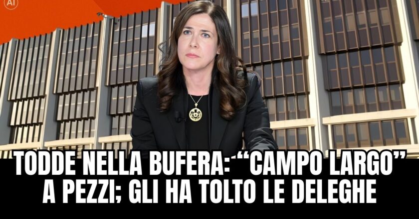 Todde nella bufera: “Campo largo” a pezzi, scoppia la crisi sulla Sanità