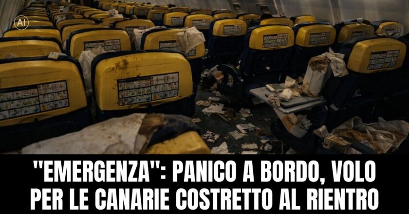 Paura a 11.000 metri: il volo per le Canarie costretto a tornare indietro