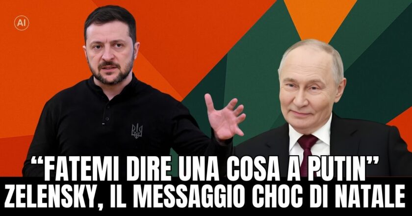 Zelensky a Natale: prima il “sogno condiviso”, poi l’appello alla pace