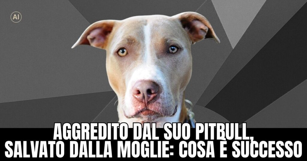 Pitbull accoltellato