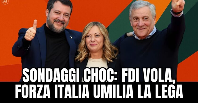 Sondaggi politici: Fratelli d’Italia al 31%, Forza Italia supera la Lega