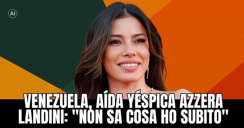 Venezuela, Aída Yéspica azzera Landini: «Non sa cosa ho subito»