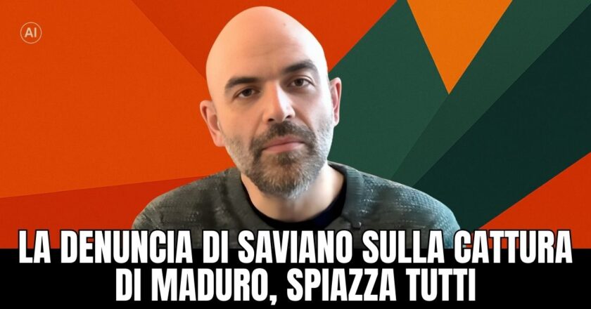 Saviano boccia Trump sul Venezuela: ma stavolta l’esperto di narcos sembra confuso