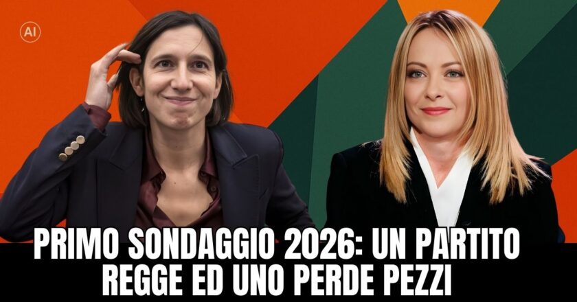 Primi sondaggi 2026: un partito tiene, un altro perde terreno