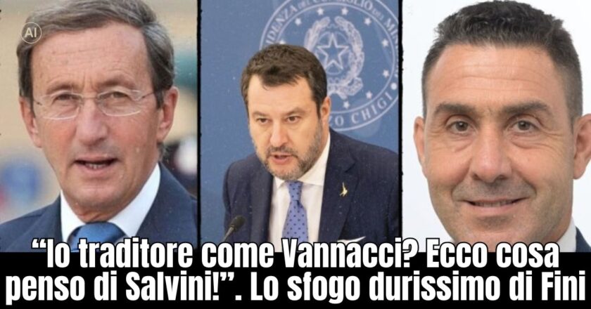 Fini respinge il confronto con Vannacci: “Paragone insensato”