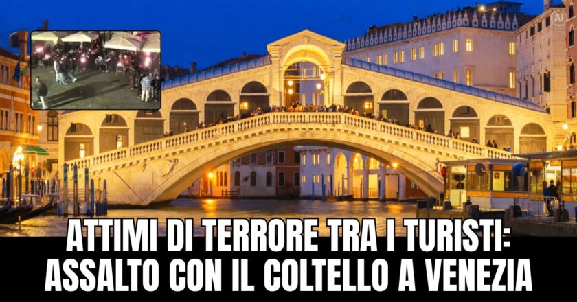 Aggressione con coltello a Venezia tra i turisti