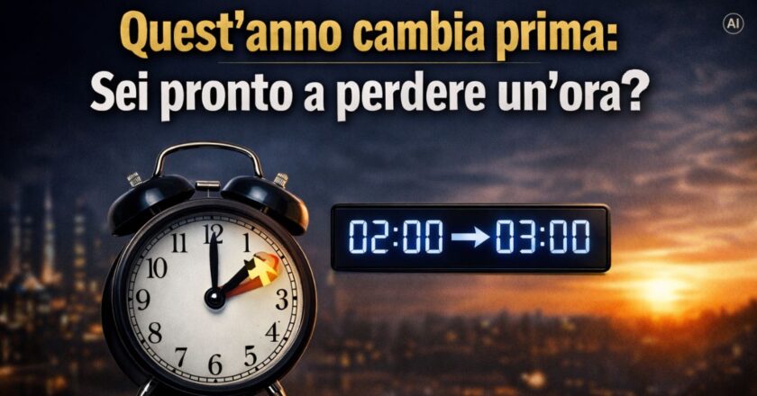 Ora legale 2026, quest’anno arriva prima: “Segnatevi questa data”